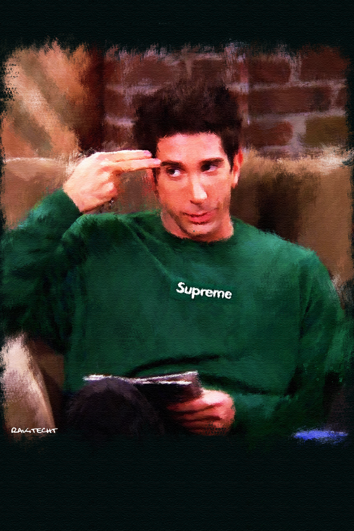Supreme x Friends 'Ross' Painting Poster