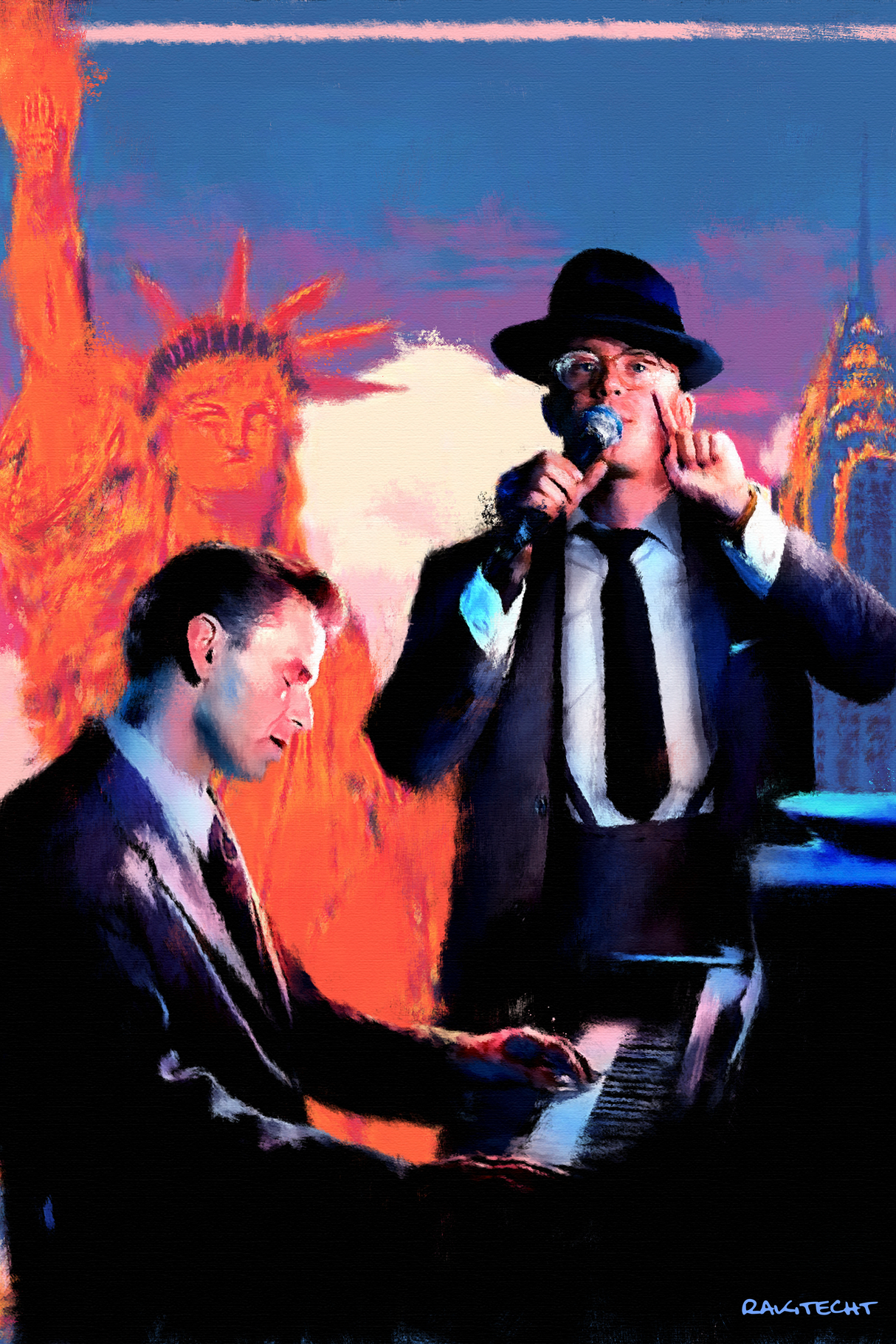 Logic x Frank Sinatra 'Young Sinatra' Painting Poster