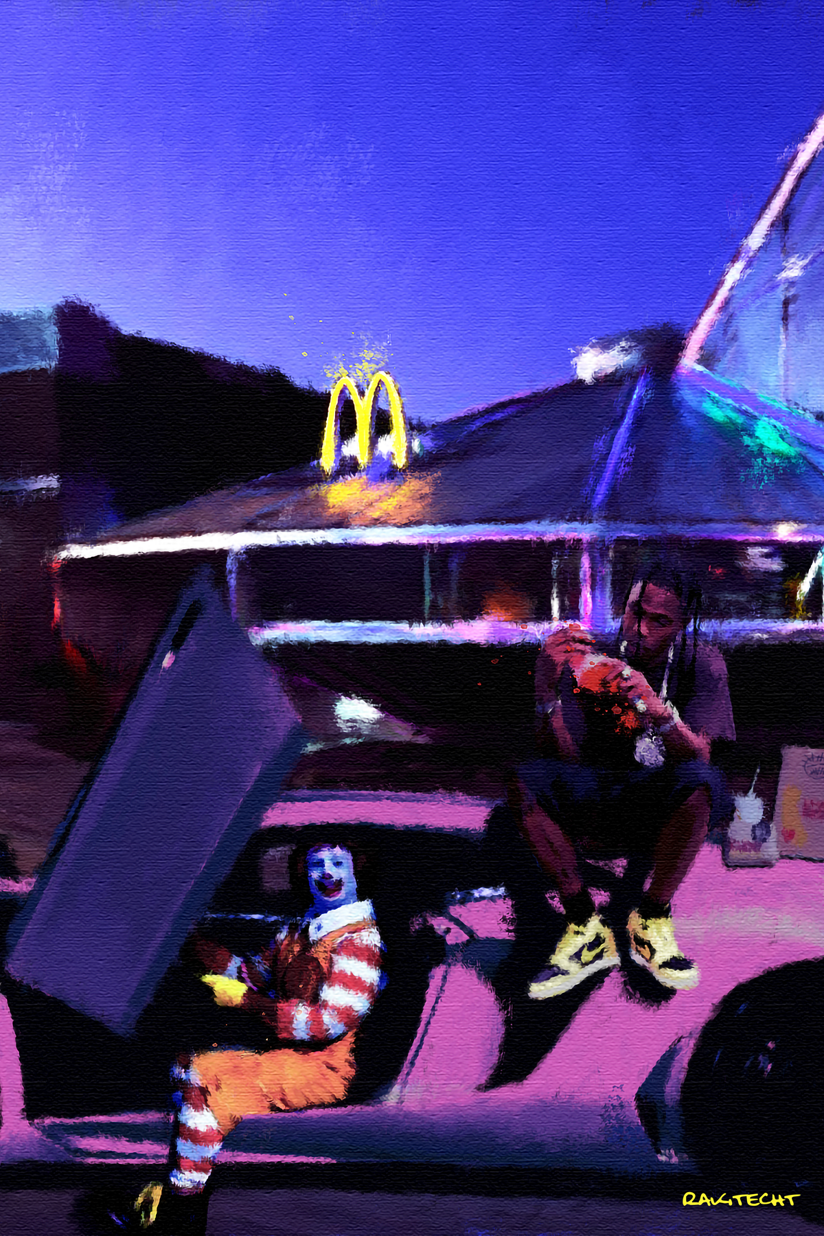 Travis Scott x McDonalds Painting Poster