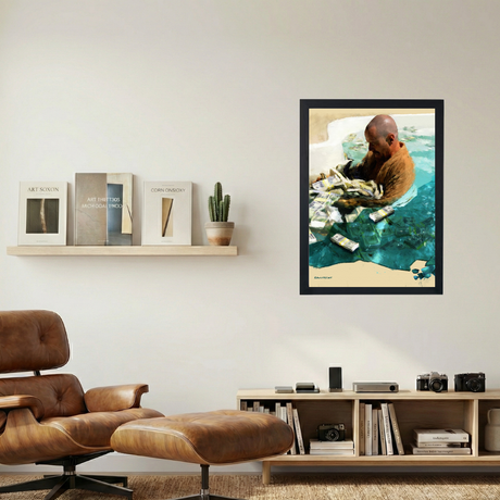 Breaking Bad // Walter White 'Crystal Money' Painting Poster - Mockup 1
