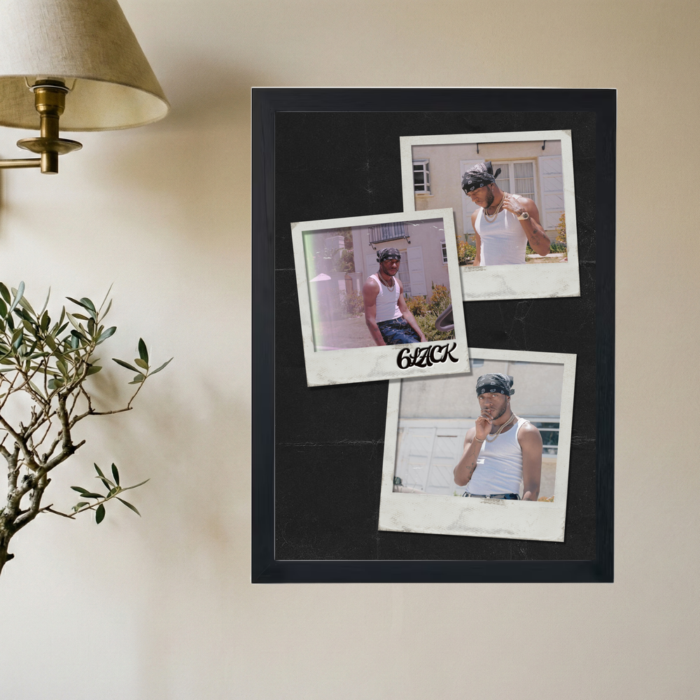 6lack 'Polaroids' Poster - Mockup 2