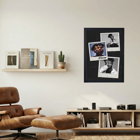 21 Savage 'Polaroids' Poster - Mockup 1