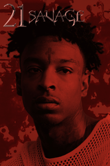 21 Savage 'Blood' Poster