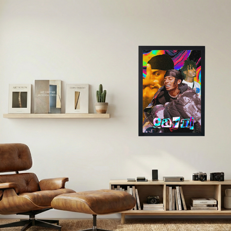 Playboi Carti 'Thermal' Collage Poster - Mockup 1