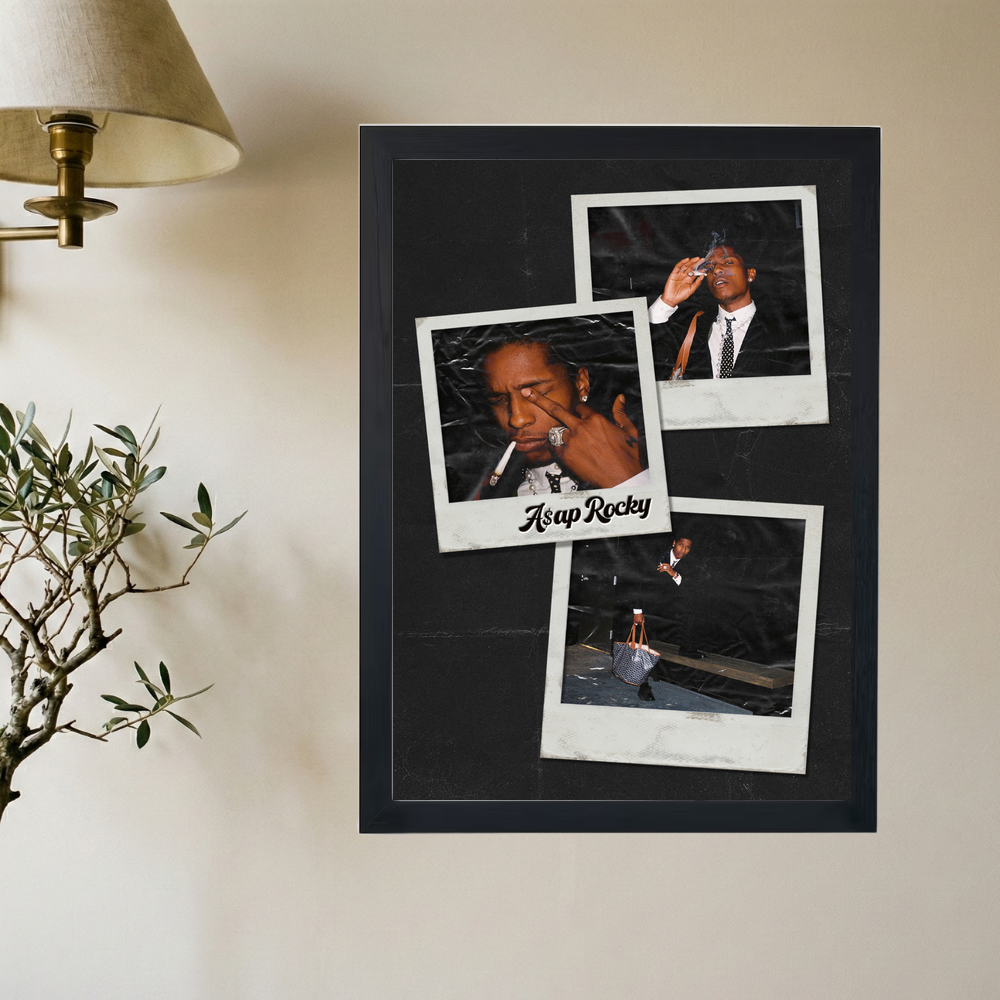 A$AP Rocky 'Polaroid' Poster - Mockup 2