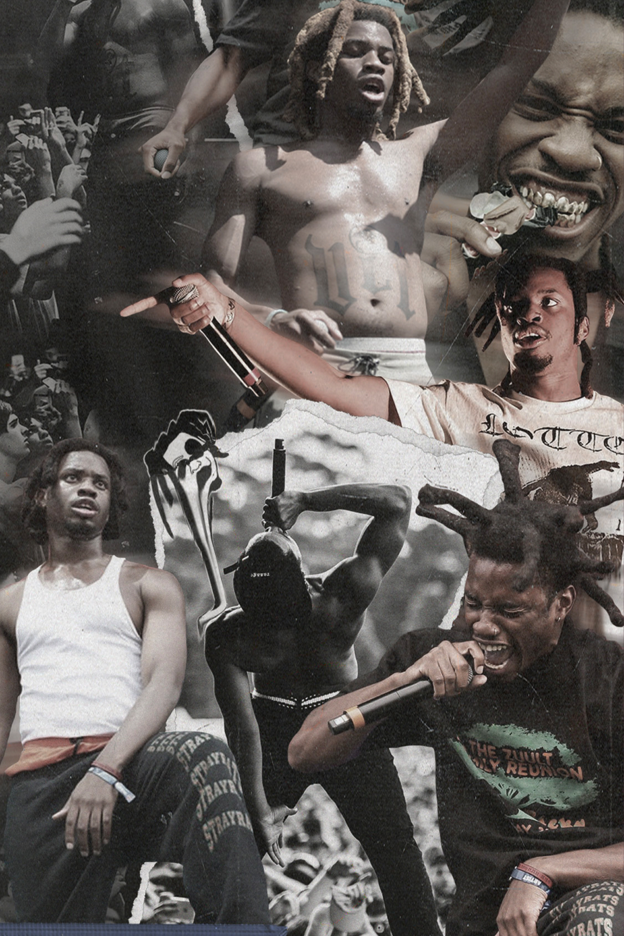 Denzel Curry 'ULT' Collage Poster