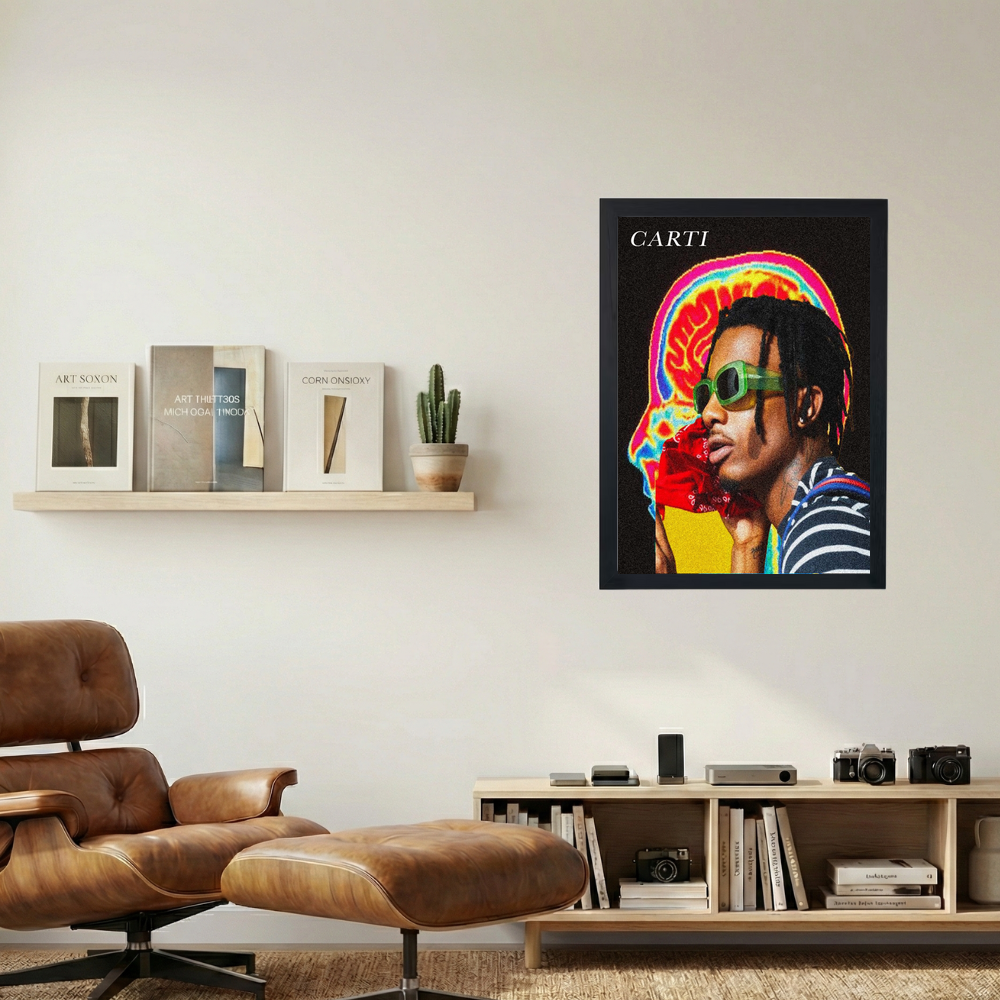 Playboi Carti 'Thermal' Poster - Mockup 1