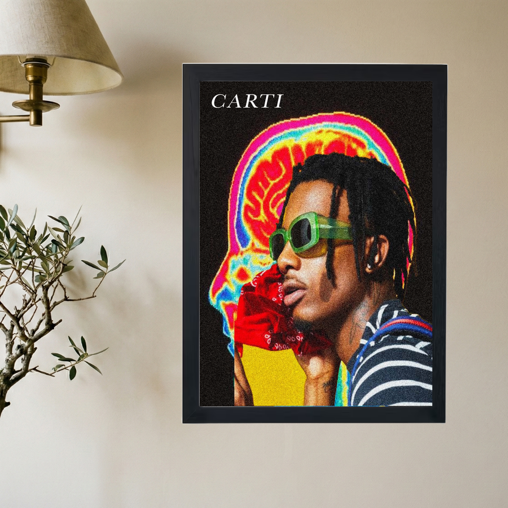 Playboi Carti 'Thermal' Poster - Mockup 2