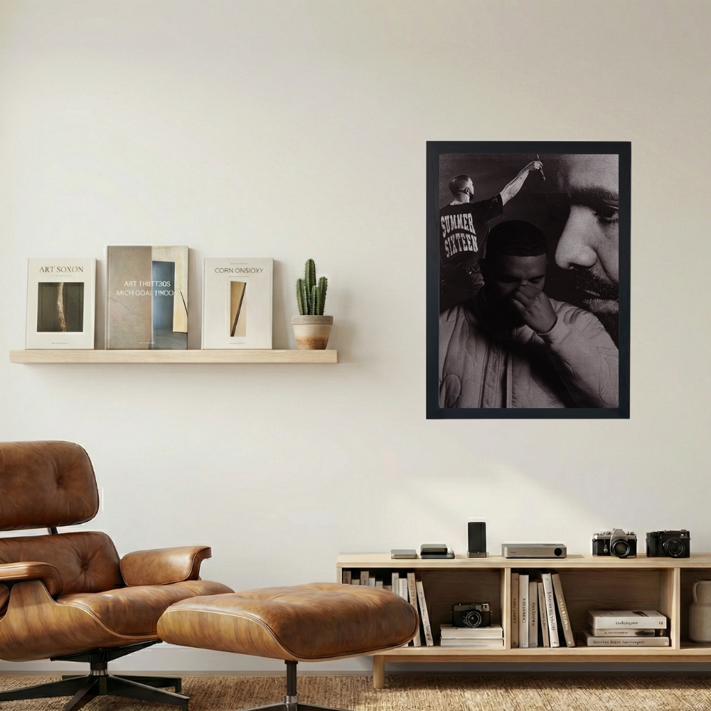 Drake 'Lover' Collage Poster - Mockup 1