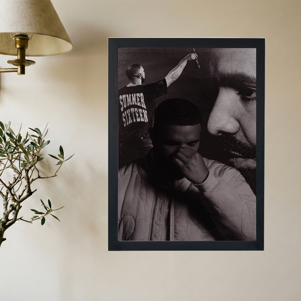 Drake 'Lover' Collage Poster - Mockup 2