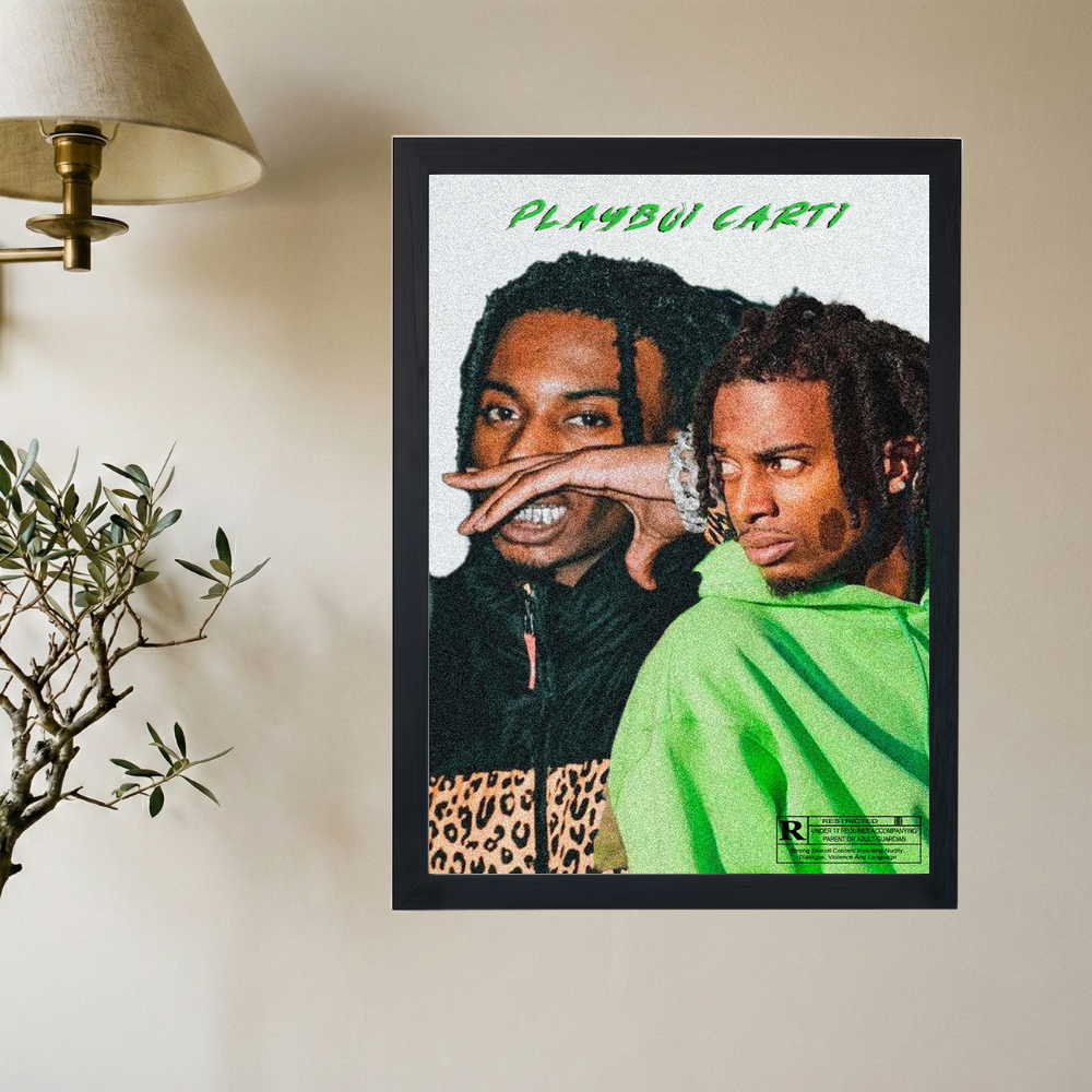 Playboi Carti 'Slimey' Poster - Mockup 2