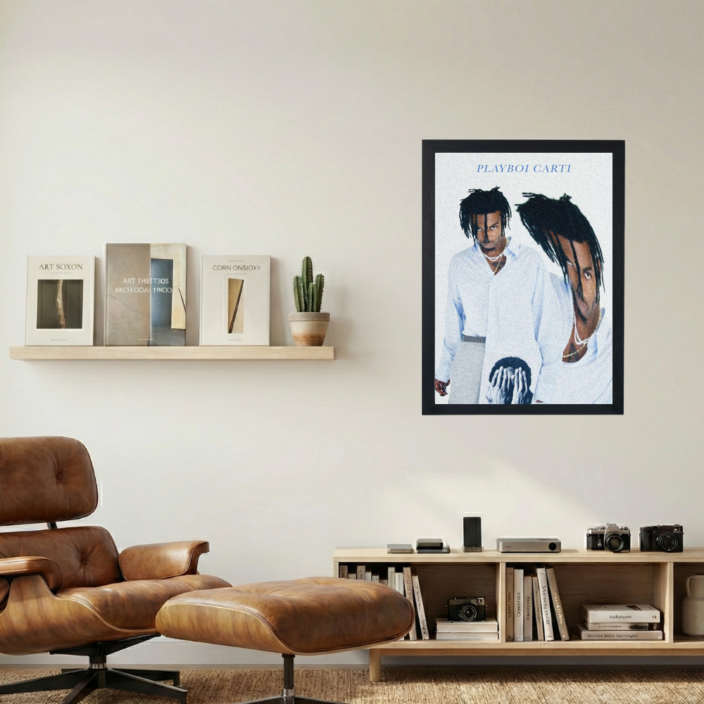 Playboi Carti 'Half & Half' Poster - Mockup 1