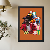 Kanye West 'Scrapbook' Poster - Mockup 2