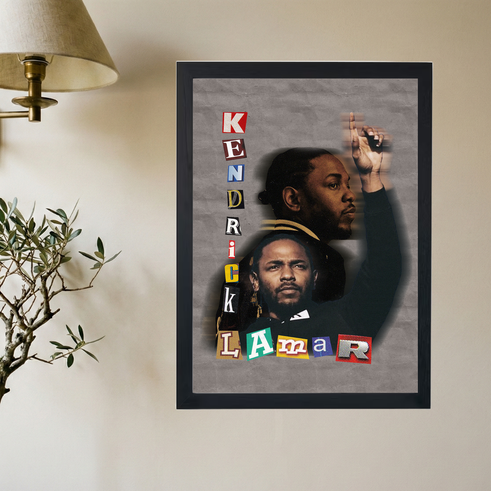 Kendrick Lamar 'Scrapbook' Poster - Mockup 2