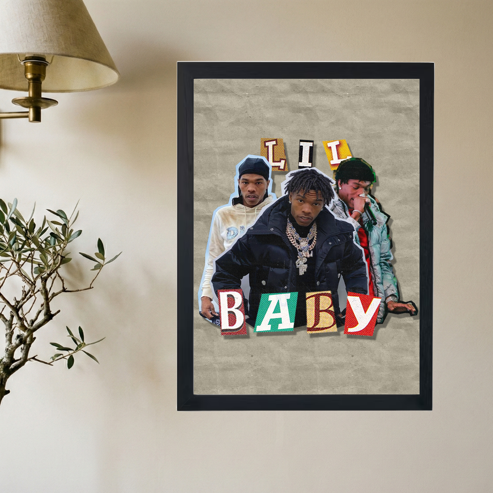 Lil Baby 'Scrapbook' Poster - Mockup 2