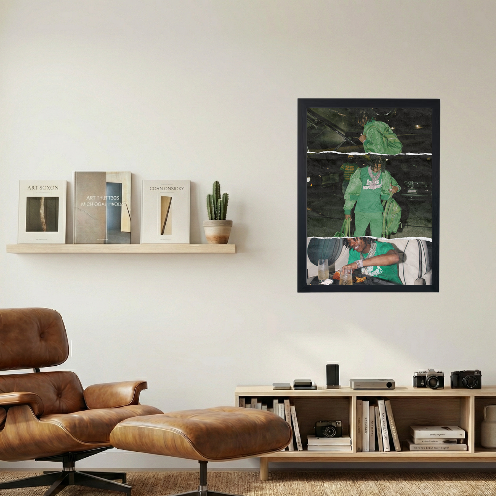 Lil Baby 'Private' Collage Poster - Mockup 1