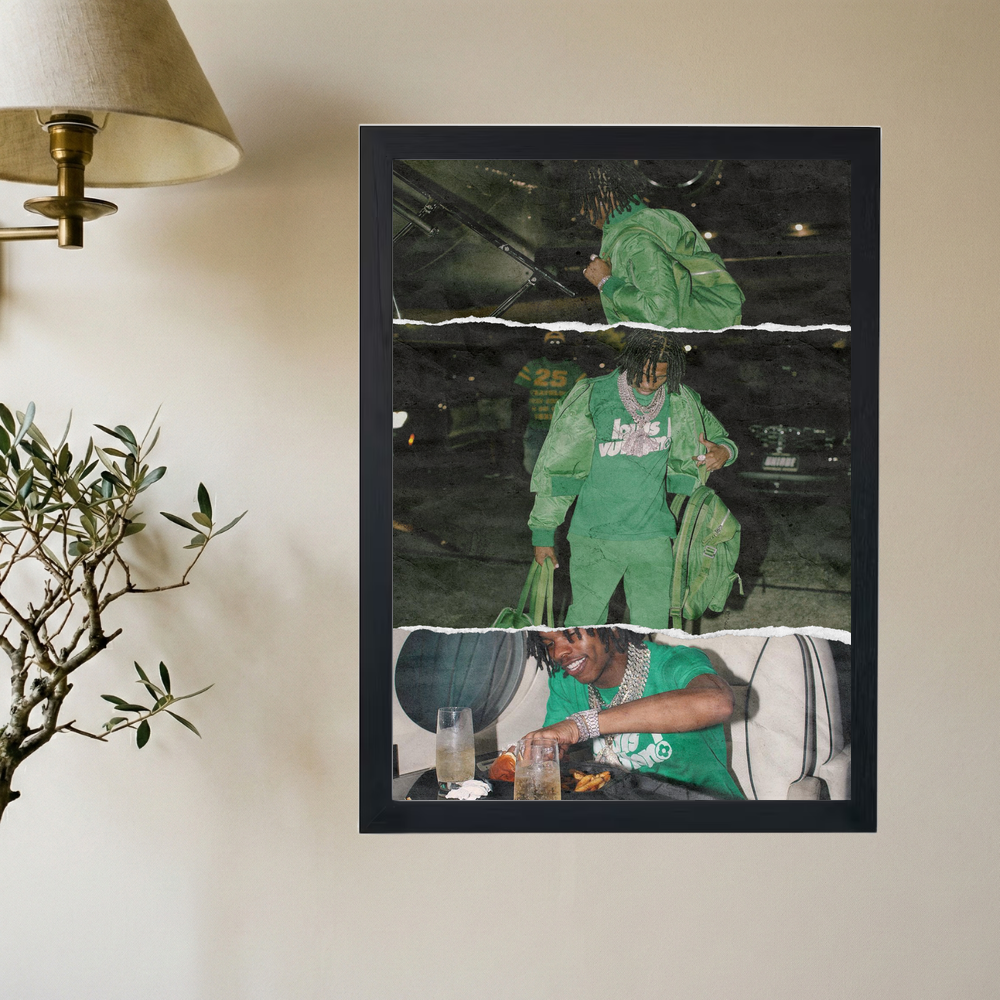 Lil Baby 'Private' Collage Poster - Mockup 2