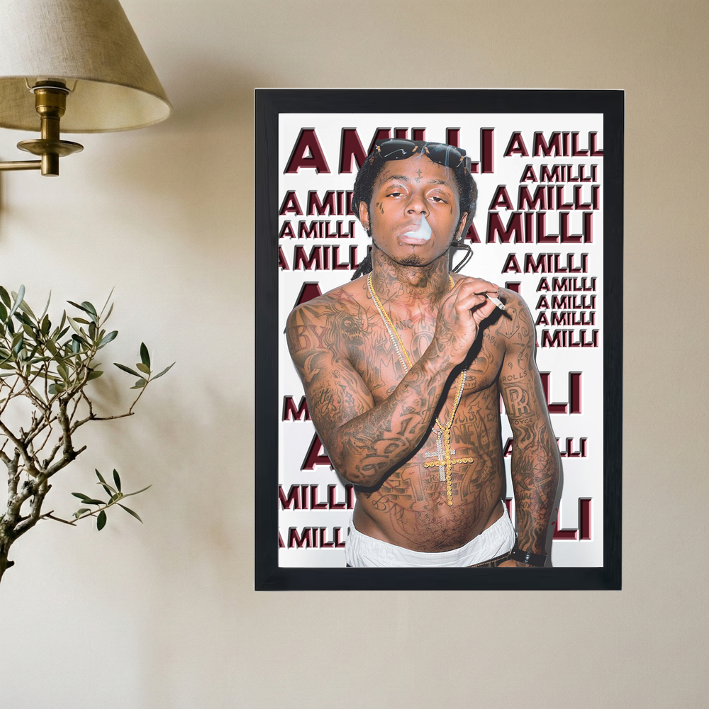 Lil Wayne 'A Milli' Poster - Mockup 2