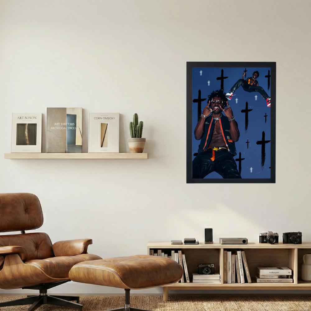 Saint JHN 'Crosses' Poster - Mockup 1