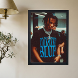 Playboi Carti 'Whole Lotta Blue' Poster - Mockup 2