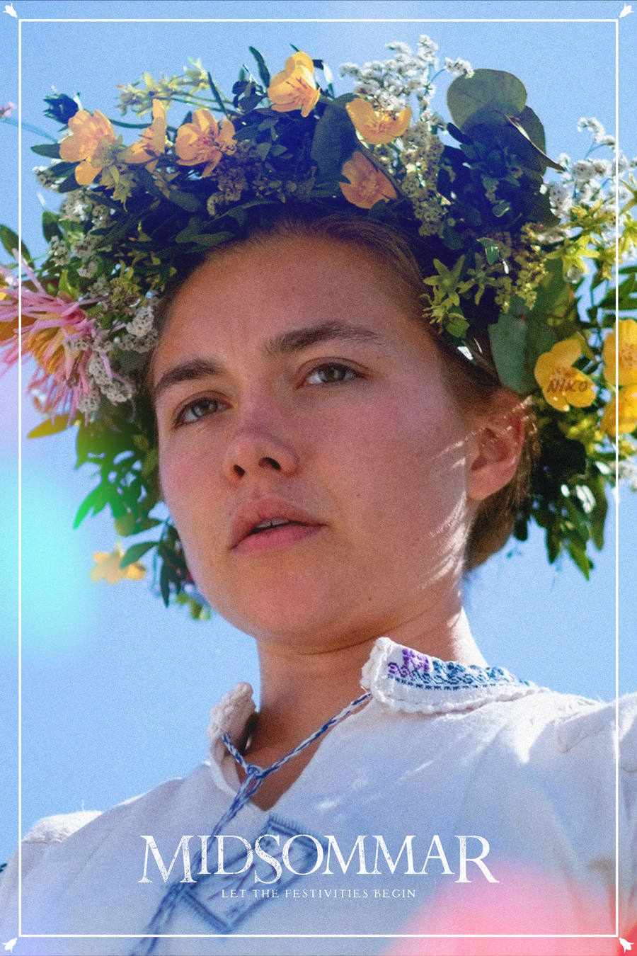 Midsommar Poster, shown hanging above a console table