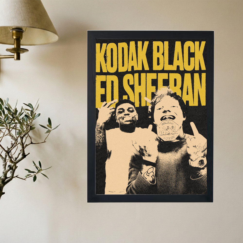 Kodak Black x Ed Sheeran Poster - Mockup 2