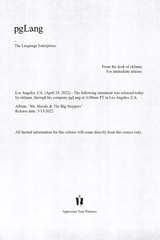 Kendrick Lamar 'Announcement' Poster
