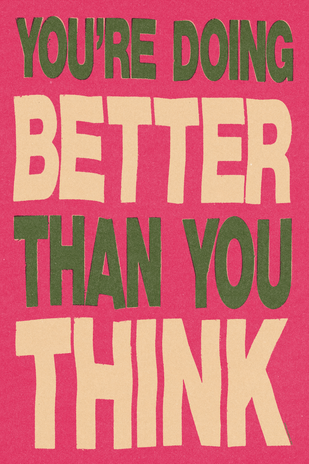Pink 'Better Than You Think' Poster