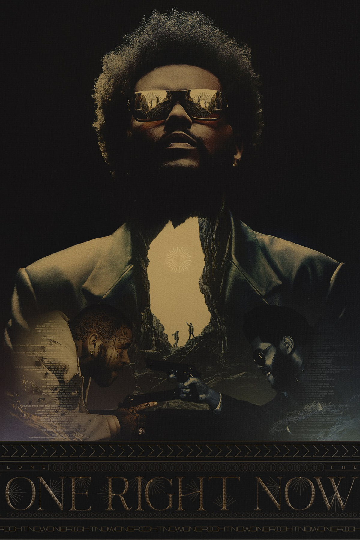 The Weeknd x Post Malone 'One Right Now' Poster