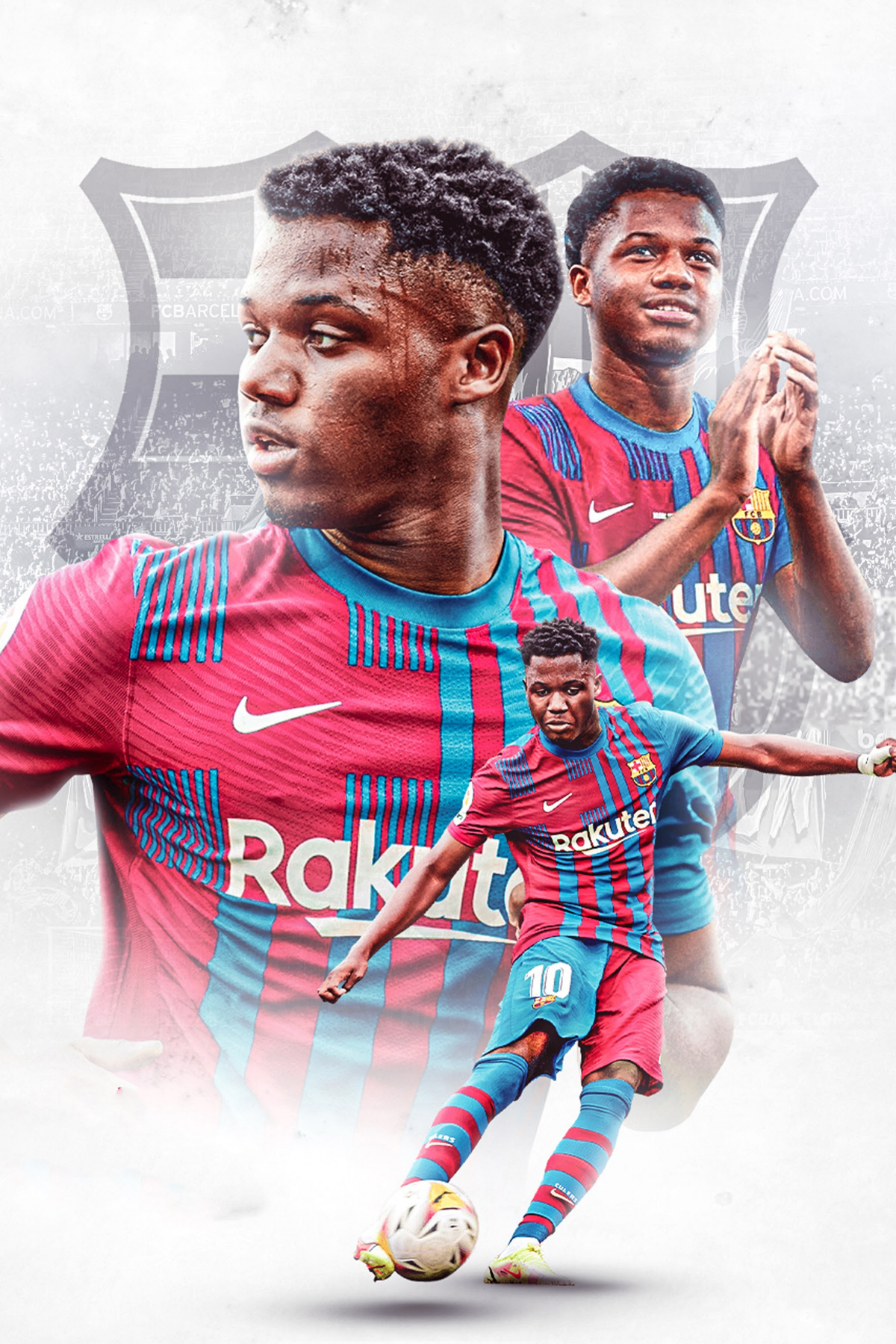 Ansu Fati 'Barca Trilogy' Poster