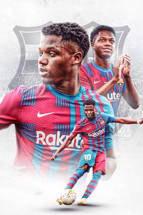 Ansu Fati 'Barca Trilogy' Poster