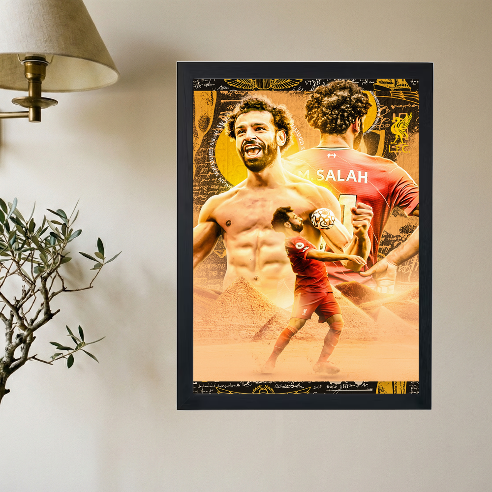 Mohamed  Salah 'Egypt's Best' Poster - Mockup 2