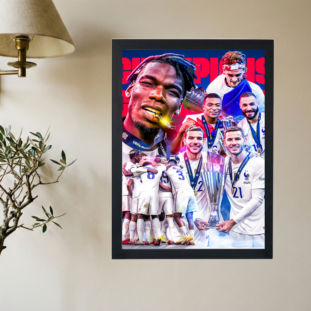 France Futbol 'Champions'  Poster - Mockup 2