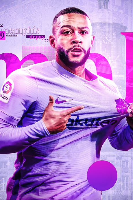 Memphis Depay 'Barca Love' Poster