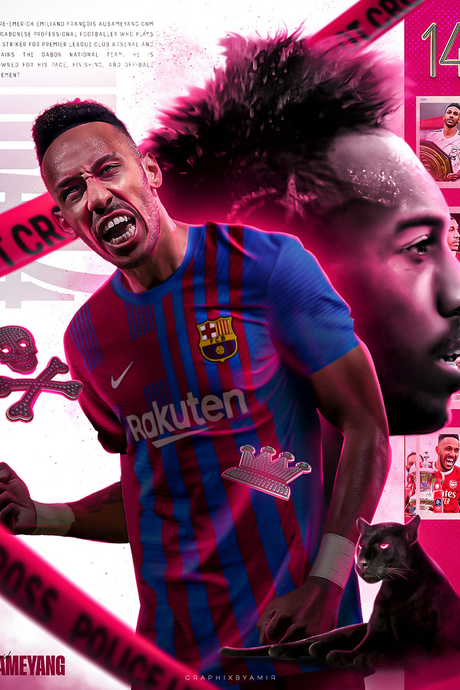 Aubameyang 'Don't Cross' Poster