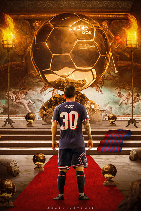 Lionel Messi 'Ballon D'or' Poster