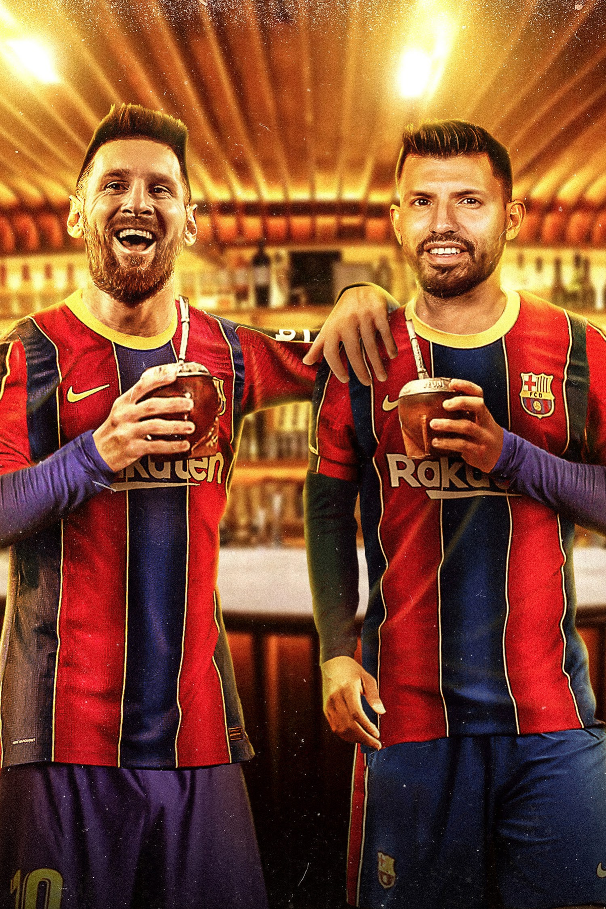 Lionel Messi x Aguero 'Cheers' Poster