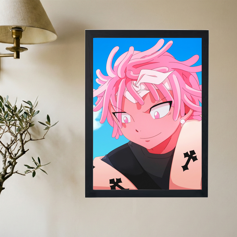 SoFaygo 'Bandana' Anime Poster - Mockup 2