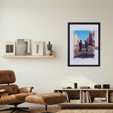 Pink Floyd 'Discography Collaged' Poster - Mockup 1