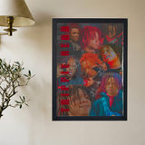 Trippie Redd '1400' Collage Poster - Mockup 2