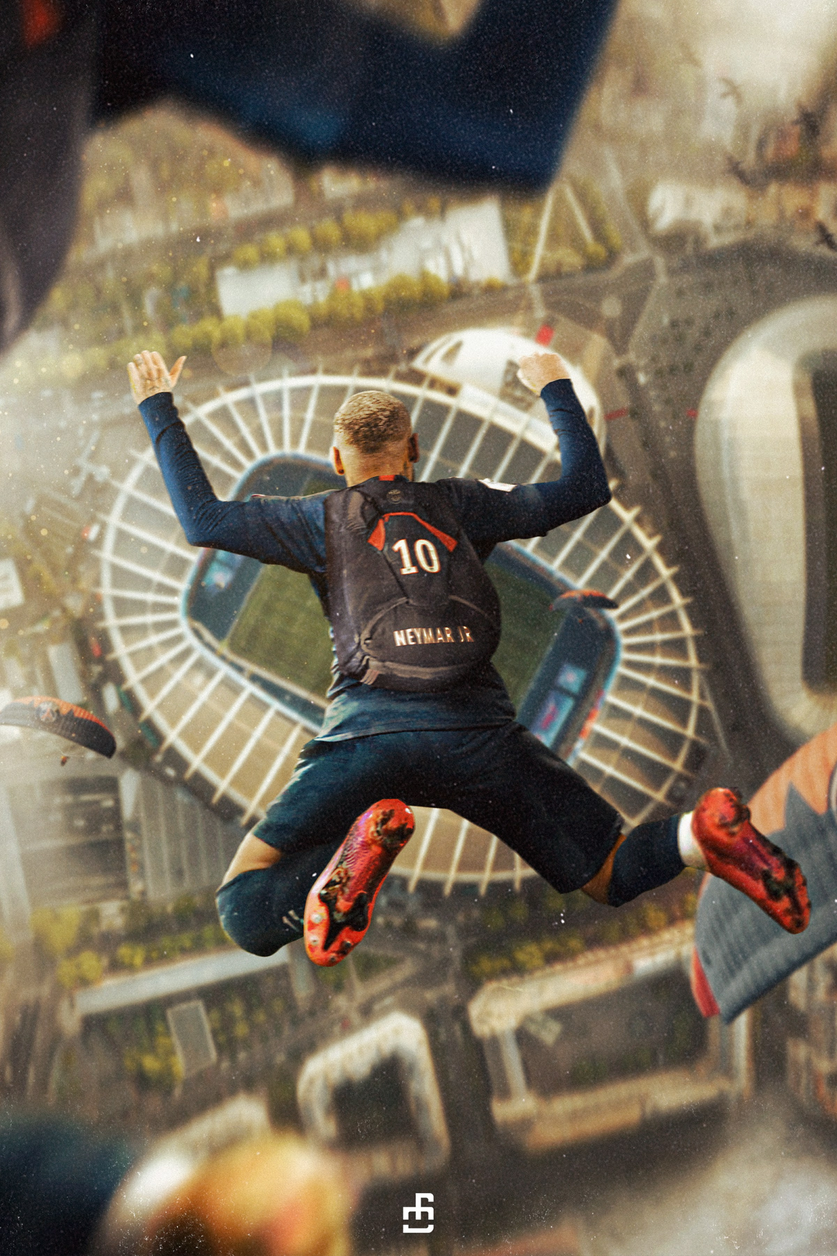 Neymar Jr. 'Skydive To Paris' Poster