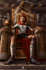 Messi 'Throne' Poster