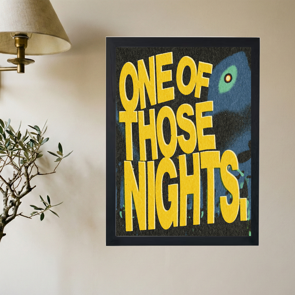 One Of Those Nights' Poster - Mockup 2