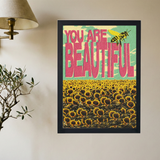 You Are Beautiful' Poster - Mockup 2