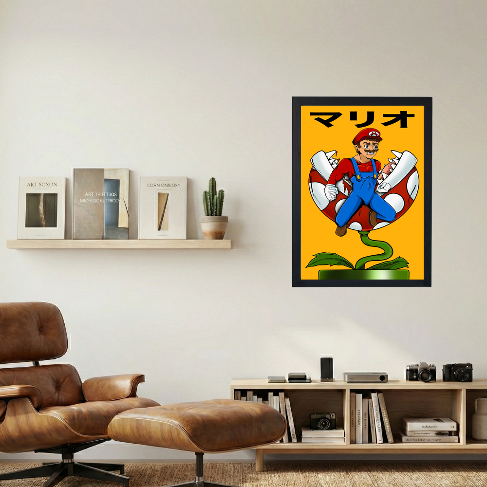Anime Mario Poster - Mockup 1