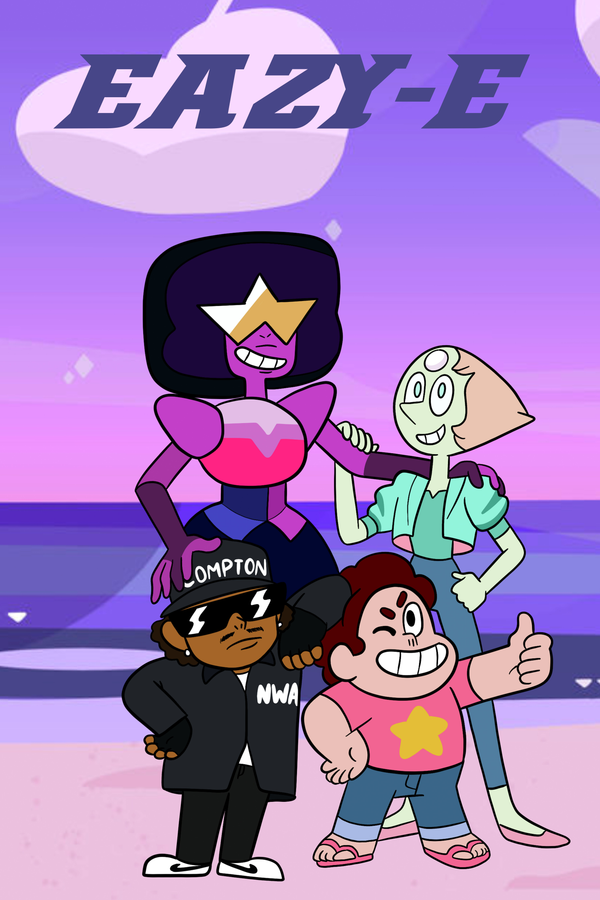 Eazy-E x Steven Universe Cartoon Poster