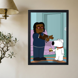 Gunna x Family Guy Cartoon Poster - Mockup 2