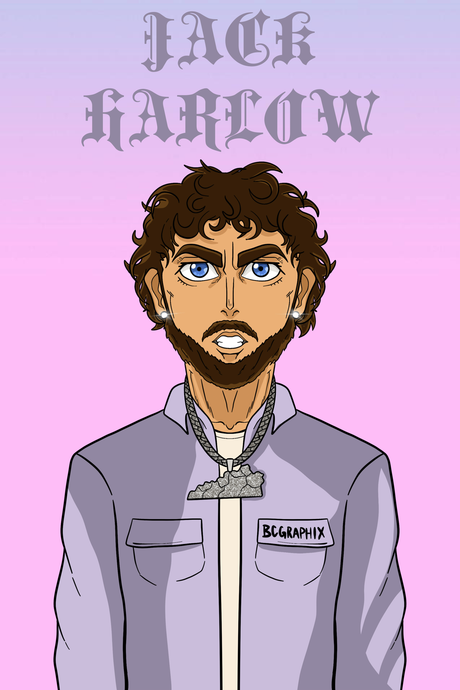 Jack Harlow 'KY' Cartoon Poster