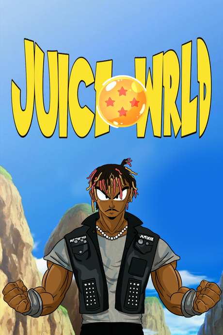 Juice WRLD x Dragon Ball Z Anime Poster
