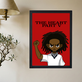 Kendrick Lamar x Boondocks 'The Heart Part V' Poster - Mockup 2